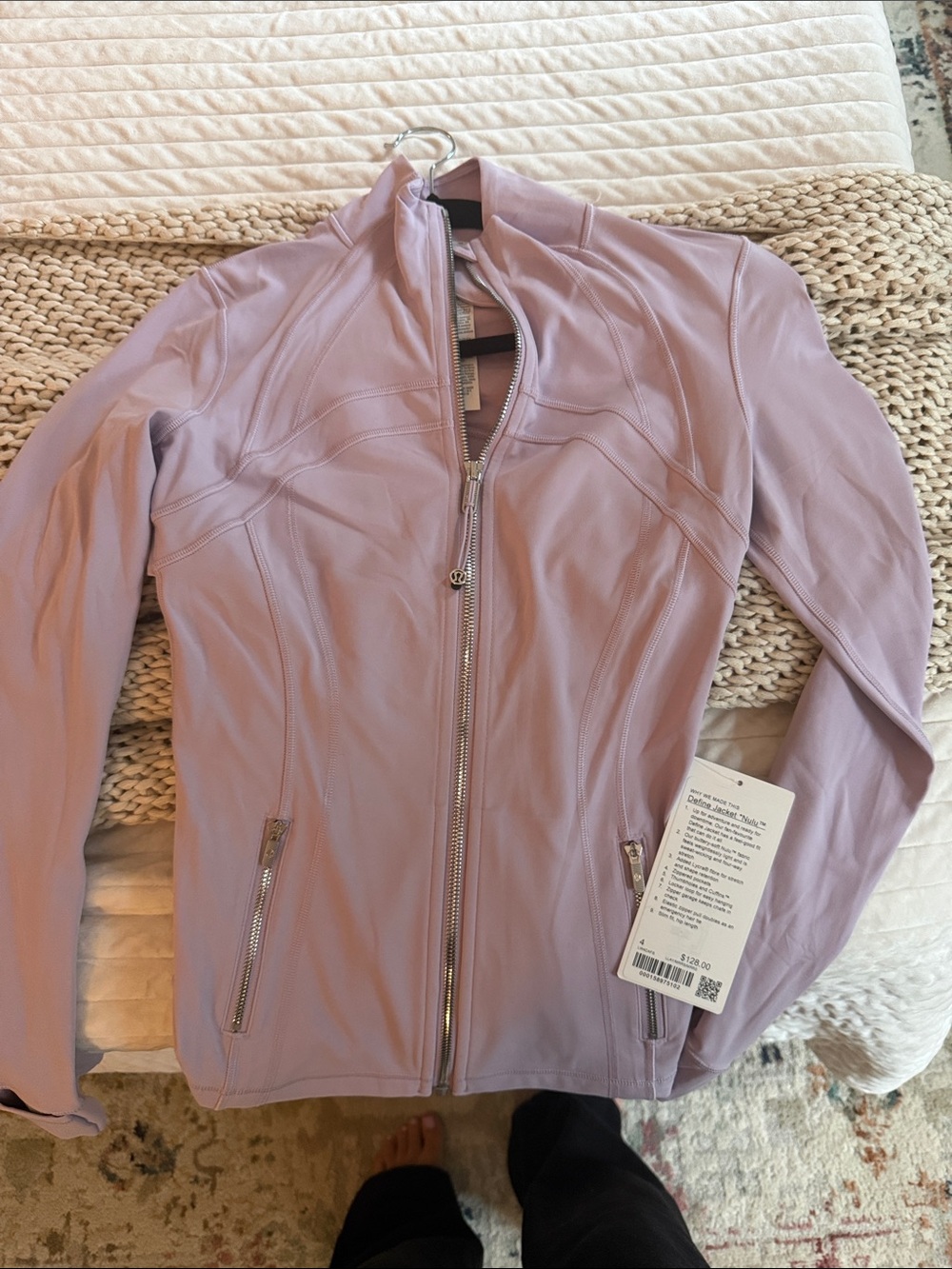 Women's Lululemon Nulu define jacket Lavender Zip-Front Jacket